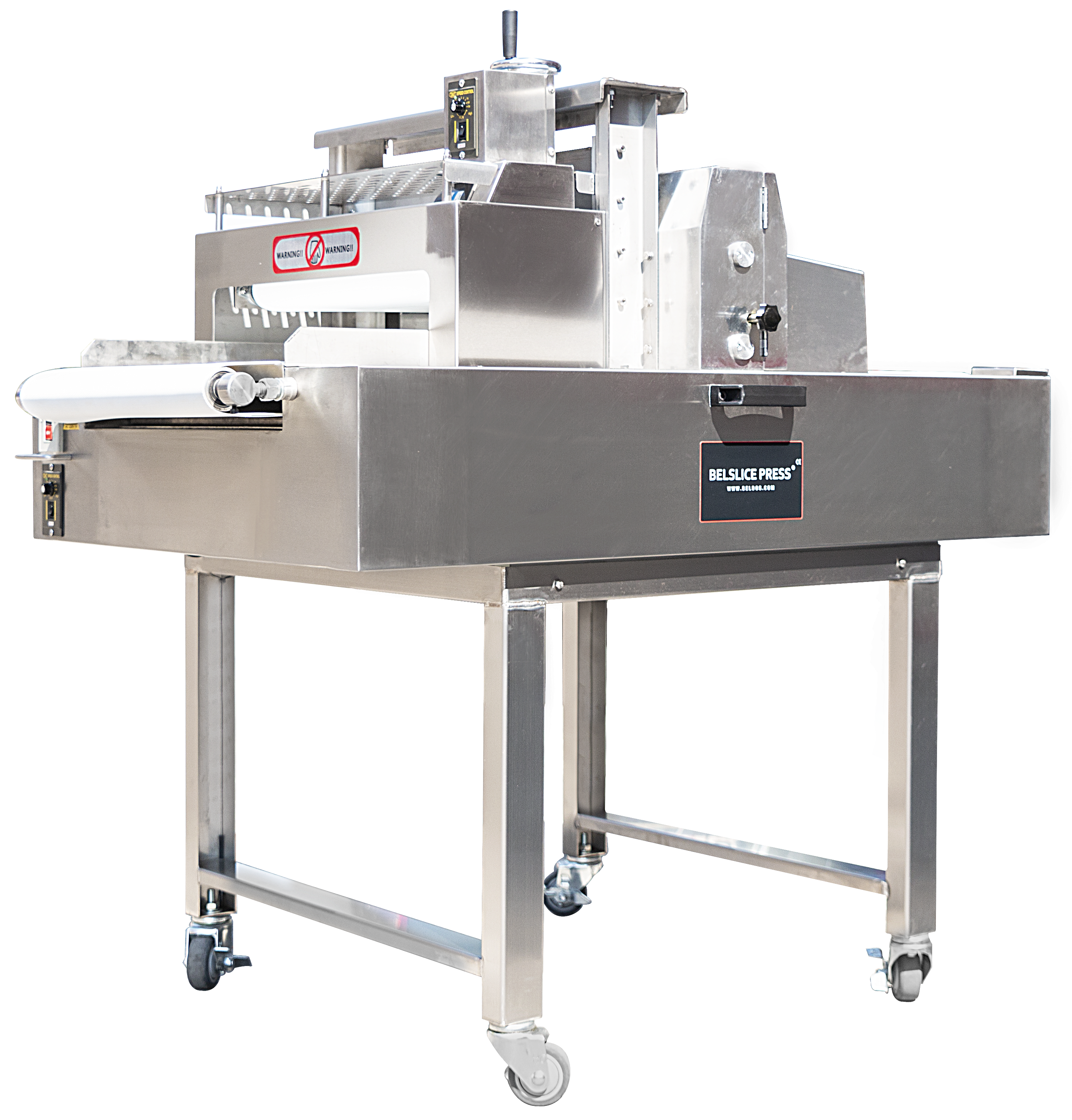 Depositor Solutions offer the Beldos BelSlice Press Cake Slicer, suitable for multi layer horizontal cutting of sponge cakes to provide efficient bakery process slicing to help reduce overall handling and operational time.
